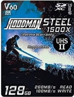 Hoodman Steel Blue R260/W100 SDXC 128GB, UHS-II U3, Class 10