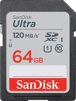 SanDisk Ultra R120 SDXC 64GB, UHS-I U1, Class 10