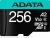 ADATA Premier Pro R100/W80 microSDXC 256GB Kit, UHS-I U3, A2, Class 10