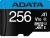 ADATA Premier R100/W25 microSDXC 256GB Kit, UHS-I U1, A1, Class 10