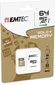 Emtec EliteGold R90/W20 microSDXC 64GB Kit, UHS-I U1, Class 10