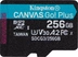 Kingston Canvas Go! Plus R170/W90 microSDXC 256GB Kit, UHS-I U3, A2, Class 10