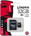 Kingston R45 microSDHC 32GB Kit, UHS-I, Class 10