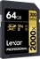 Lexar Professional 2000x Gold Series R300/W260 SDXC 64GB, UHS-II U3, Class 10