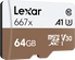 Lexar Professional 667x R100/W90 microSDXC 64GB Kit, UHS-I U3, A1, Class 10