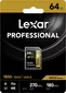 Lexar Professional 1800x Gold Series R280/W210 SDXC 64GB, UHS-II U3, Class 10