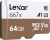 Lexar Professional 667x R100/W90 microSDXC 64GB Kit, UHS-I U3, A1, Class 10