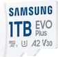 Samsung EVO Plus 2024 R160 microSDXC 1TB Kit, UHS-I U3, A2, Class 10