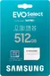 Samsung EVO Select R160 microSDXC 512GB Kit, UHS-I U3, A2, Class 10