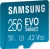 Samsung EVO Select R130 microSDXC 256GB Kit, UHS-I U3, A2, Class 10