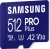 Samsung PRO Plus R180/W130 microSDXC 512GB Kit, UHS-I U3, A2, Class 10