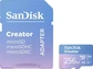 SanDisk Creator R190/W130 microSDXC 256GB Kit, UHS-I U3, A2, Class 10