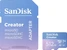 SanDisk Creator R190/W130 microSDXC 512GB Kit, UHS-I U3, A2, Class 10