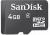 SanDisk microSDHC 4GB Kit, Class 4