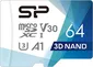 Silicon Power Superior Pro R100/W80 microSDXC 64GB Kit, UHS-I U3, A1, Class 10
