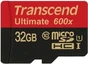 Transcend Ultimate R90/W60 microSDHC 32GB Kit, UHS-I, Class 10