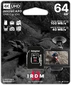 goodram M3AA IRDM MICROCARD R100/W40 microSDXC 64GB Kit, UHS-I U3, Class 10