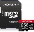 ADATA High-Endurance R100/W80 microSDXC 256GB Kit, UHS-I U3, A2, Class 10