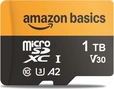 AmazonBasics High Speed R200/W150 microSDXC 1TB Kit, UHS-I U3, A2...