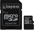 Kingston Canvas Select R80 microSDHC 16GB Kit, UHS-I U1, Class 10