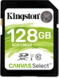 Kingston Canvas Select R80 SDXC 128GB, UHS-I U1, Class 10