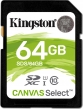 Kingston Canvas Select R80 SDXC 64GB, UHS-I U1, Class 10