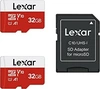 Lexar E-Serie R100 microSDHC 32GB Kit, UHS-I U1, A1, Class 10, 2e...