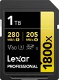 Lexar Professional 1800x Gold Series R280/W205 SDXC 1TB, UHS-II U...