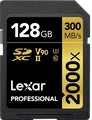 Lexar Professional 2000x Gold Series R300/W260 SDXC 128GB, UHS-II U3, Class 10
