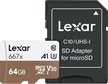 Lexar Professional 667x R100/W90 microSDXC 64GB Kit, UHS-I U3, A1...