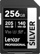 Lexar Professional SILVER R205/W140 SDXC 256GB, UHS-I U3, Class 1...