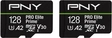 PNY Pro Elite Prime R200/W150 microSDXC 128GB Kit, 2er-Pack, UHS-...