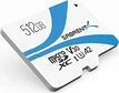 Sabrent Rocket V30 R100/W30 microSDXC 512GB, UHS-I U3, A2, Class ...