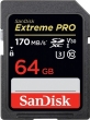 SanDisk Extreme PRO R170/W90 SDXC 64GB, UHS-I U3, Class 10