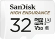 SanDisk High Endurance R100/W40 microSDHC 32GB Kit, UHS-I U3, Cla...