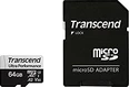 Transcend 340S R160/W80 microSDXC 64GB Kit, UHS-I U3, A2, Class 1...