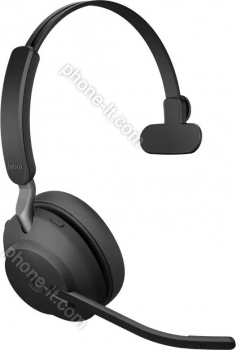 Jabra Evolve2 65 - USB-A UC Mono with Charging Stand black