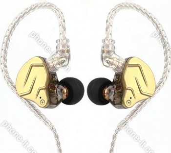KZ ZSN Pro X with microphone gold