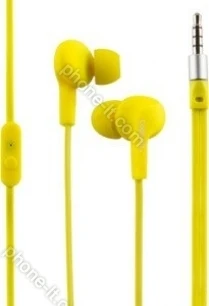 LogiLink stereo in-ear headset yellow