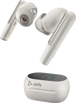 Poly Voyager Free 60+ UC, USB-C, Teams, белый sand