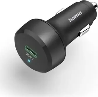 Hama car-quick charger USB-C Power Delivery (PD)/Qualcomm 25W black