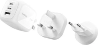 Belkin BoostCharge 3-port-GaN charger + travel adapter (70W) white