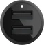 Belkin BoostCharge Dual USB-A зарядка в машину 24W + USB-A to Lightning cable black