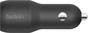 Belkin BoostCharge Dual USB-A зарядка в машину 24W + USB-A to USB-C black