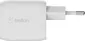 Belkin BoostCharge Pro USB-C-GaN charger with two connectors and PPS (45W) white