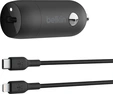 Belkin BoostCharge 30W USB-C зарядка в машину с USB-C/Lightning c...