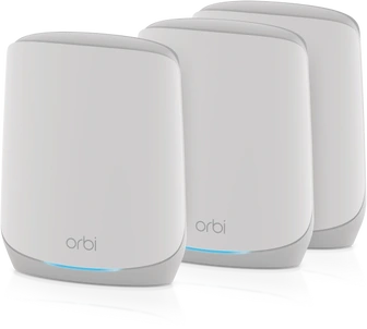 Netgear Orbi Wi-Fi 6, 760 Serie RBK763S, AX5400, Router und 2x Repeater Set, 3er-Bundle