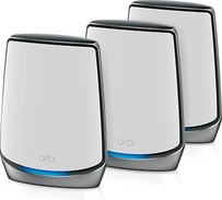 Netgear Orbi Wi-Fi 6, 850 Serie RBK853, AX6000, Router und 2x Repeater Set, 3er-Bundle